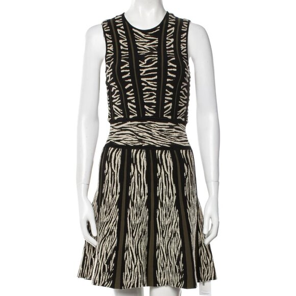 NWT Ronny Kobo knit zebra dress, Medium - Picture 1 of 14